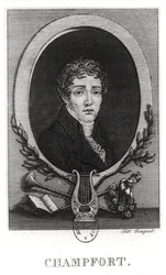 Portrait of Sebastian-Roch Nicolas known as Nicolas de Chamfort